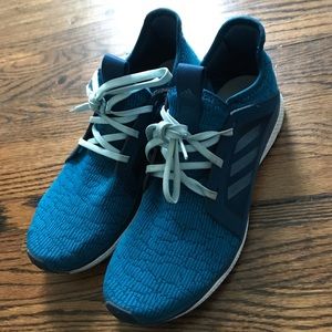 Adidas bright blue sneakers